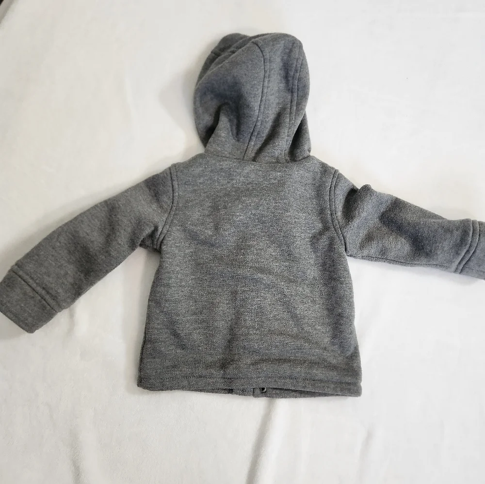Gray Toggle Pea Coat for Kids - Unisex size 9- 12 months